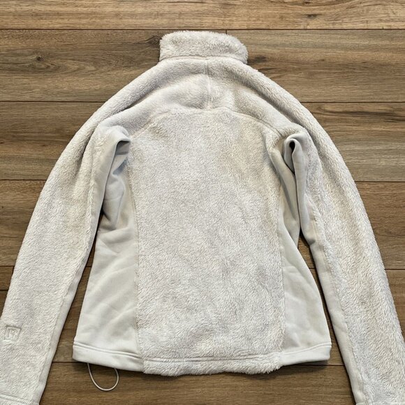 Women's Patagonia Fleece Jacket SZ Medium Gray Full Zip Logo - Picture 12 of 12